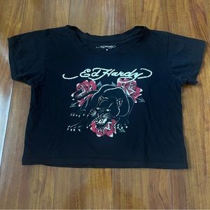 Ed Hardy cropped tee